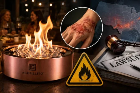 Burn injury from fire pit