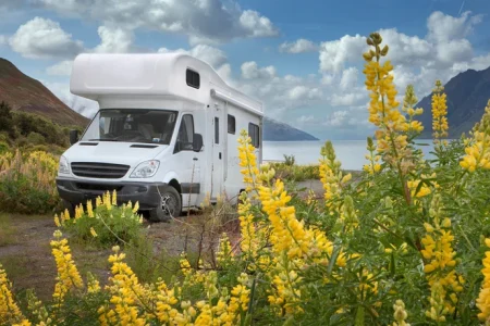Travel with a campervan in New Zealand.