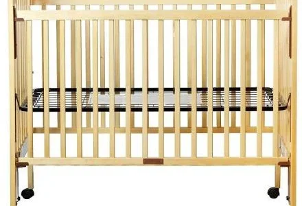 Recalled Drop Side Crib with External Plastic Hardware