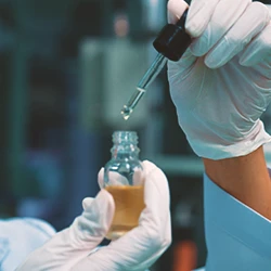 A scientist researching glyphosate and cancer