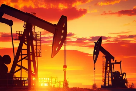 Oil rigs in Fayetteville Shale