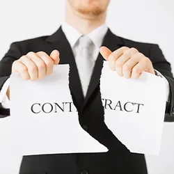 Breaking the contract in half 
