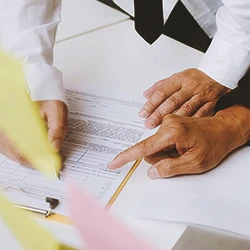 Social Security people calculating provisional payments