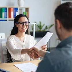 A person who passed the job interview