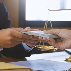 A person receiving provisional payments in an office