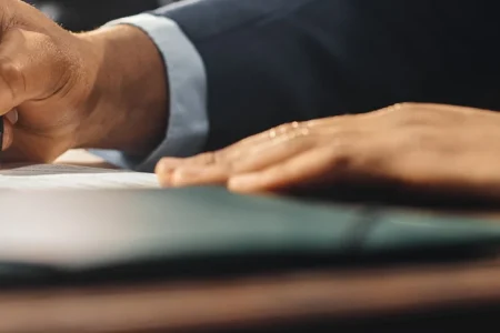 a lawyer writing a good report