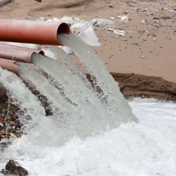 Wastewater from rig
