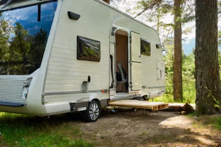 A Solitude Trailer on a forest