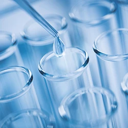 Close up shot of Toluene on a test tube
