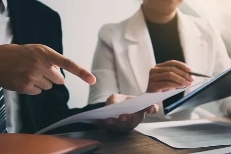 Pointing at documents with someone