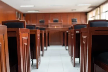 An empty court room