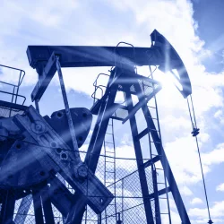 Oil Rig from the bottom