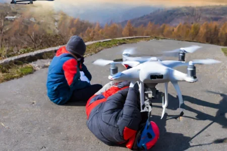 A person injured by a drone