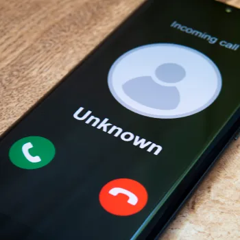 Unknown number calling the phone