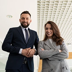 An image of two professional lawyers