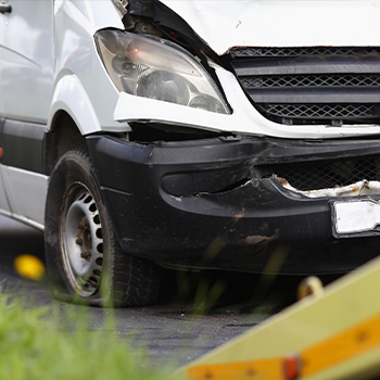 car broken after accident