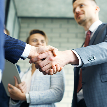 hand view of people doing a hand shake