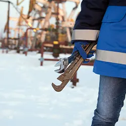 man working outdoors